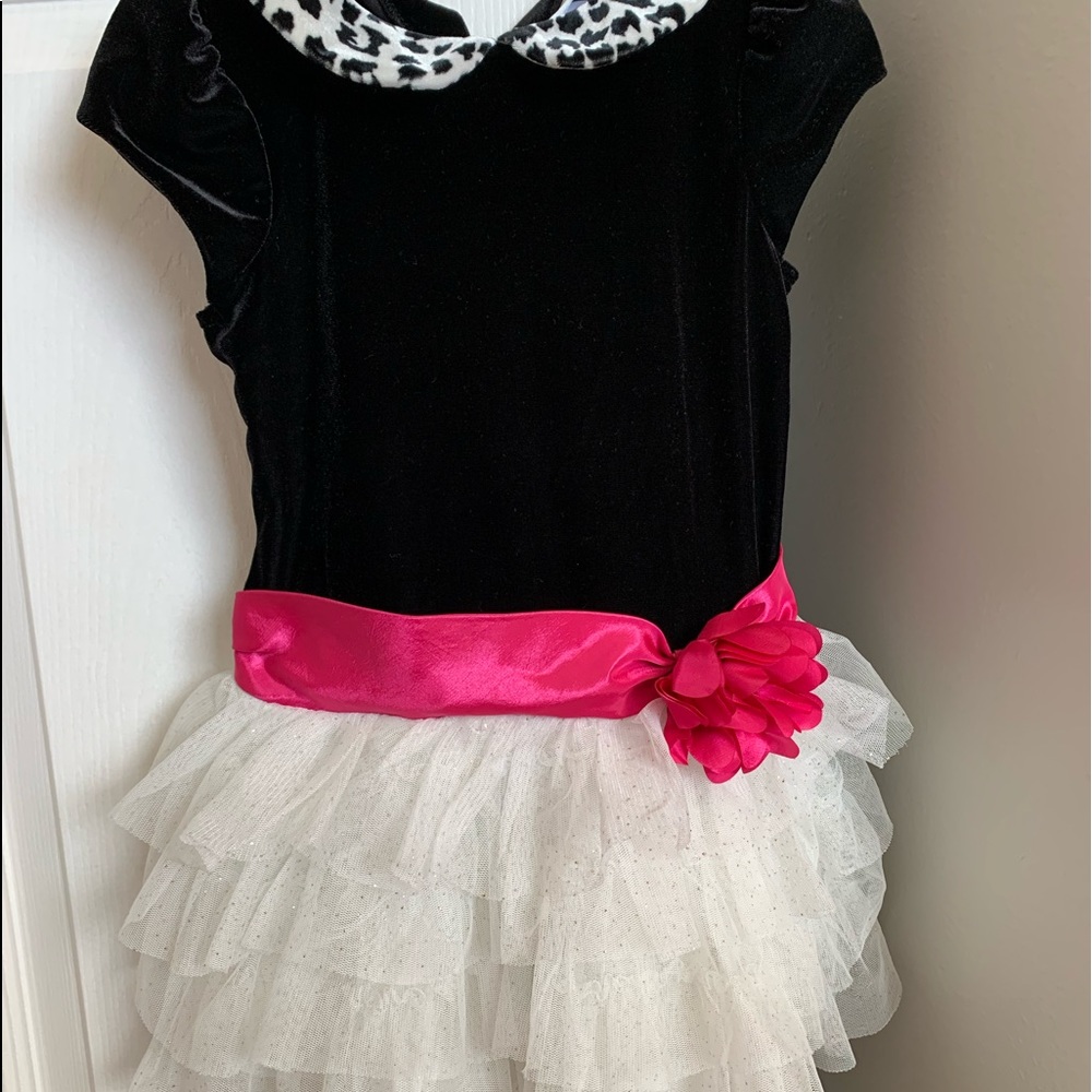 Toddler dress- black velvet